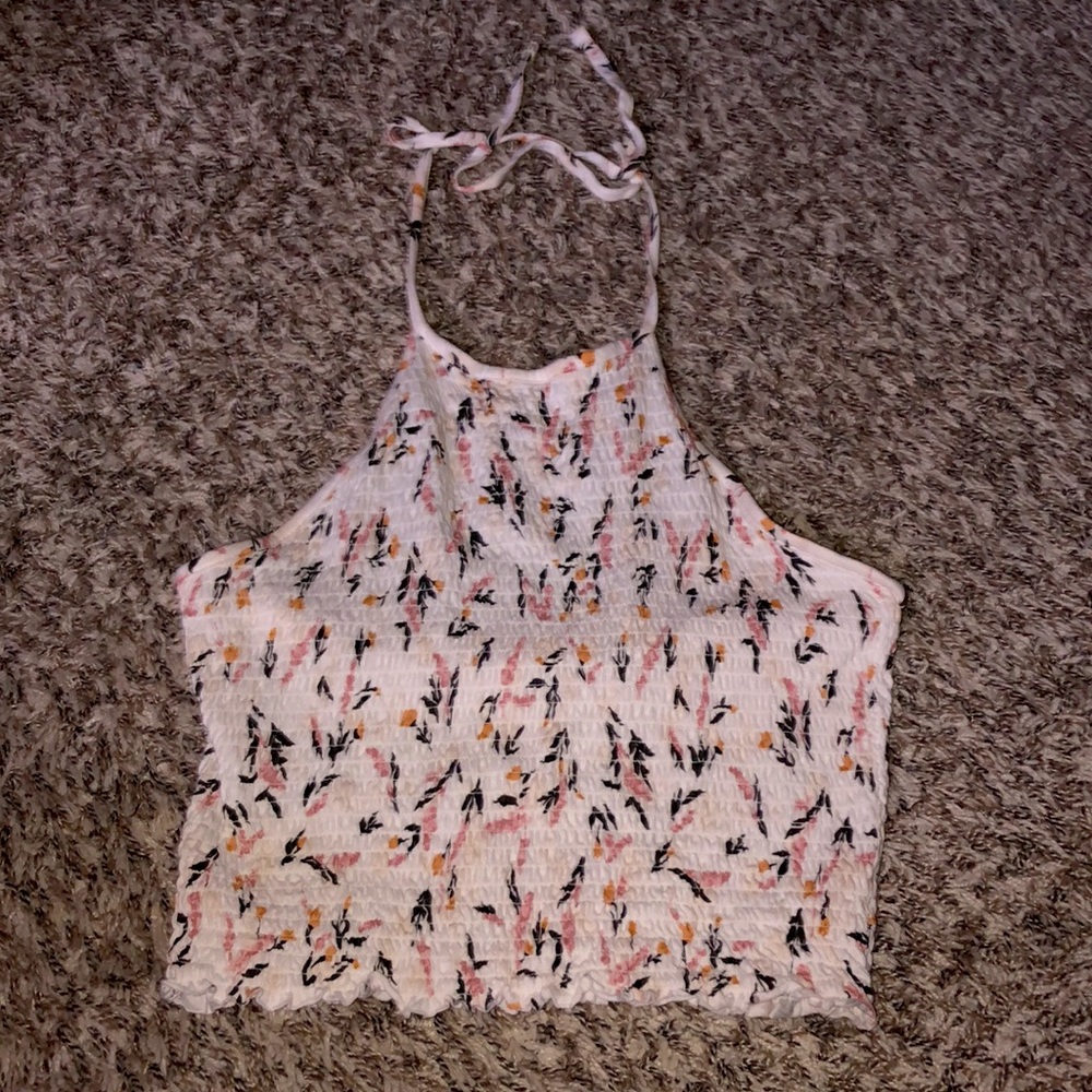 Garage Flower Halter Top